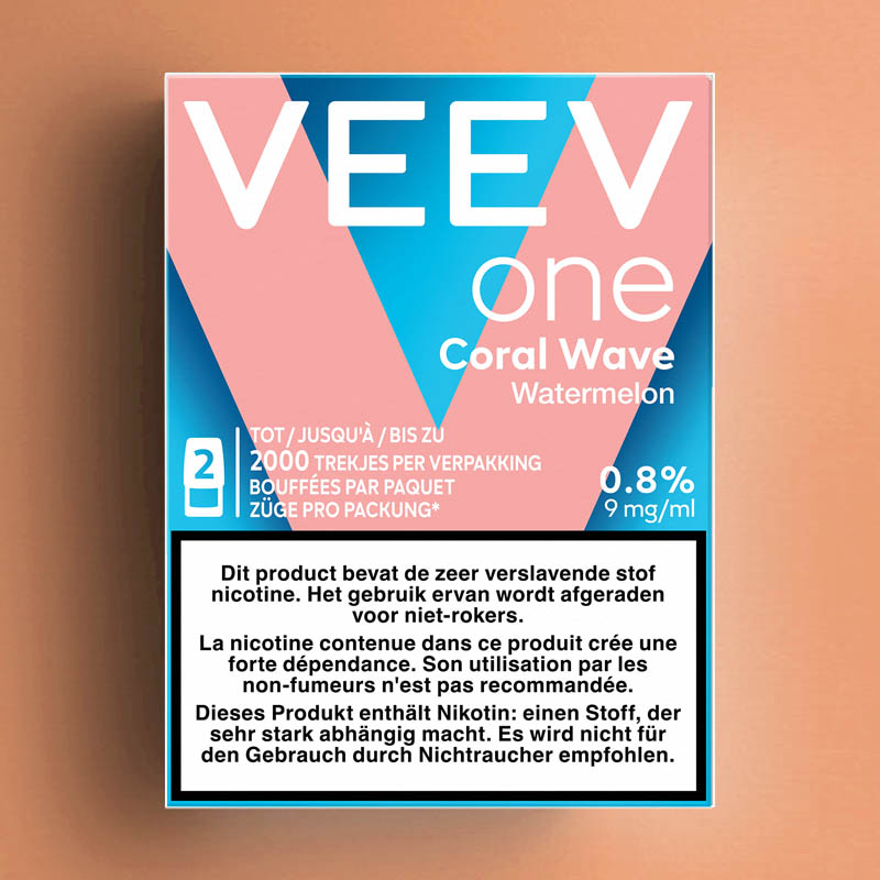 VEEV ONE PODS CORAL WAVE (WATERMELON) 9MG - 2ML /5