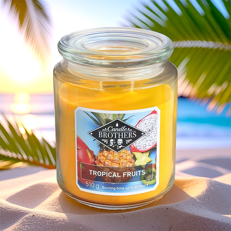 CANDLE BROTHERS TROPICAL FRUITS SCENTED CANDLE 510g