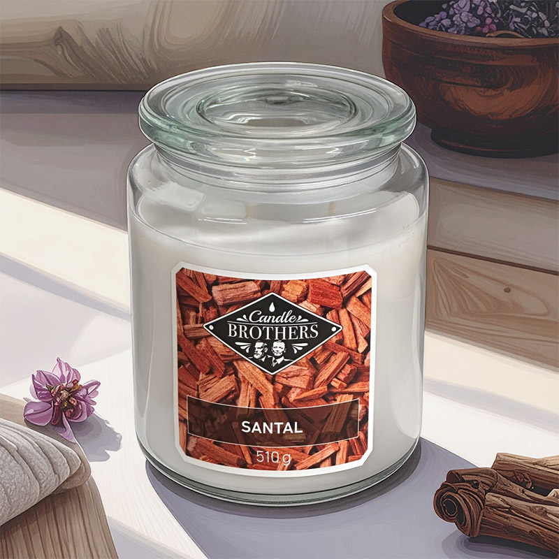 CANDLE BROTHERS SANTAL SCENTED CANDLE 510g