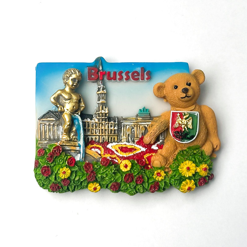 MAGNET BRUSSELS PANORAMA BEAR