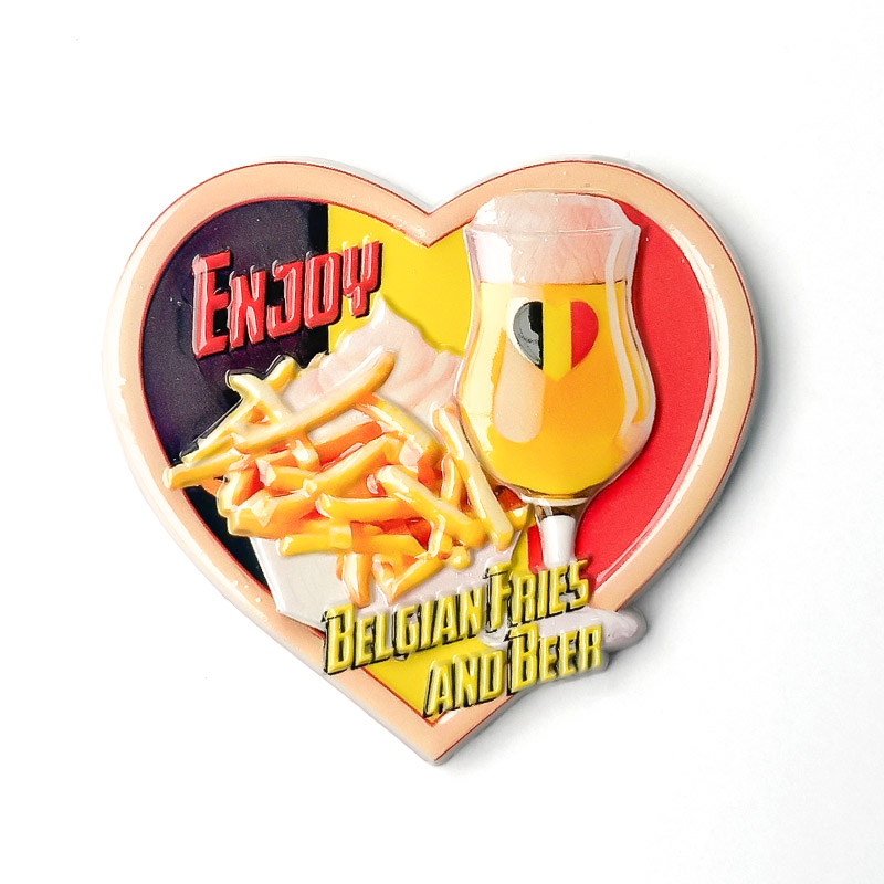 MAGNET BEER & FRIES HEART