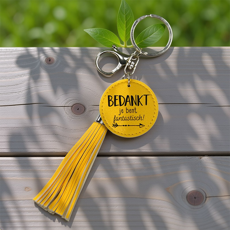 TASSEL BEDANKT SLEUTELHANGER