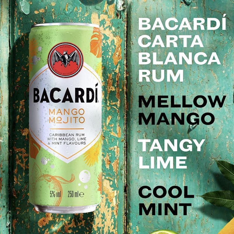 BACARDI MANGO MOJITO CAN 5° 12X25cl