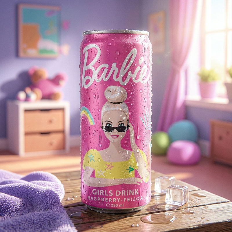 BARBIE FRUIT DRINK RASPBERRY 24 x 25cl