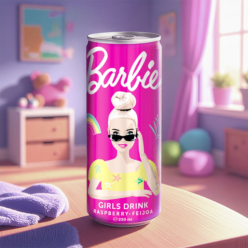 BARBIE FRUIT DRINK RASPBERRY 24 x 25cl