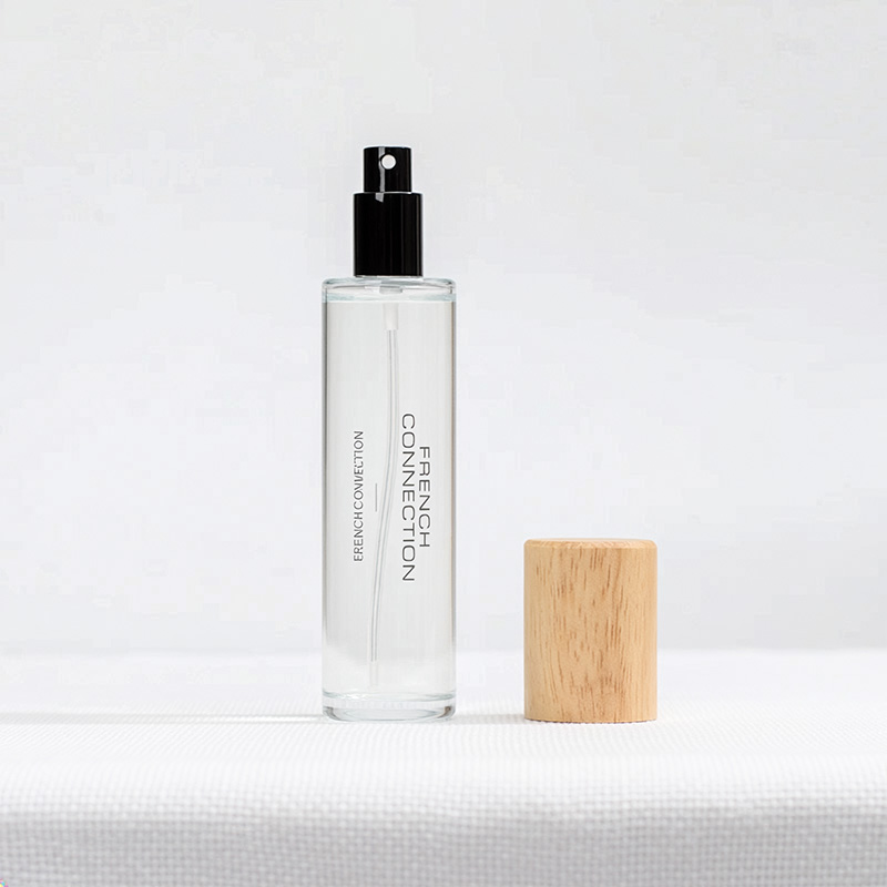 FRENCH CONNECTION NATURAL WOODEN SURROUND ORANGE&GINGER ROOM SPRAY 100ML