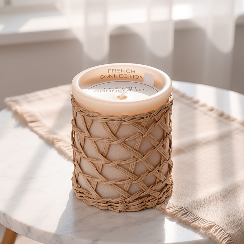 FRENCH CONNECTION WOVEN CANDLE CEDARWOOD & CITRUS 206G SMALL