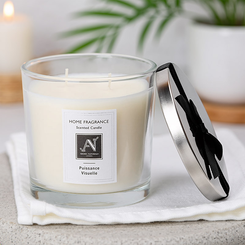 AROMA NATURALS MINIMALIST LUXE CANDLE PUISSANCE VISUELLE 342G MEDIUM 2-WICKS