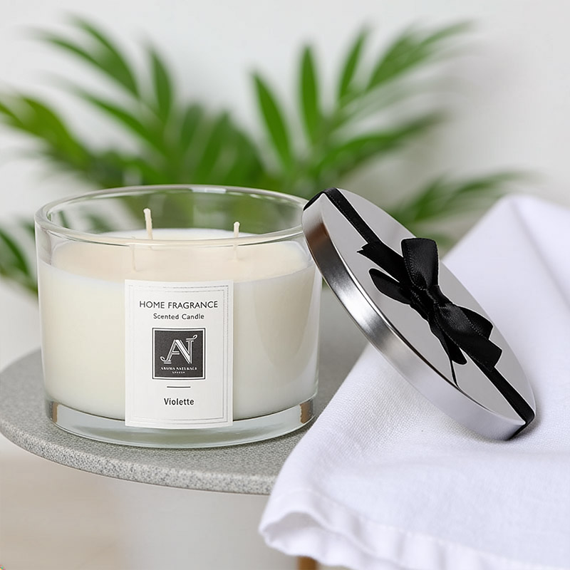AROMA NATURALS MINIMALIST LUXE CANDLE VIOLETTE 292G LARGE 3-WICKS