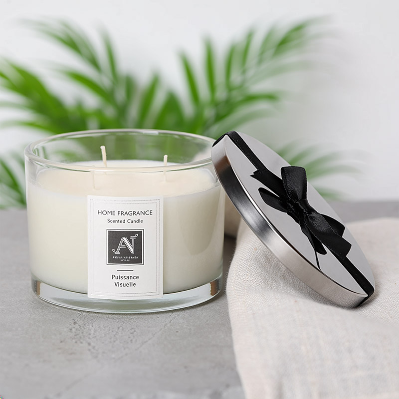 AROMA NATURALS MINIMALIST LUXE CANDLE PUISSANCE VISUELLE 292G LARGE 3-WICKS