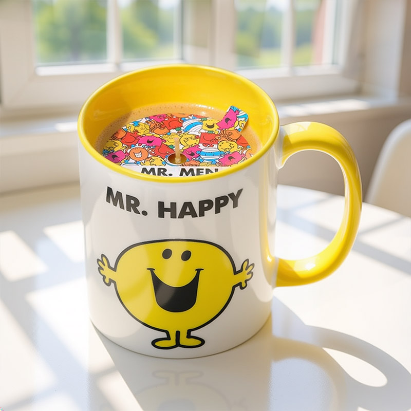 MR. HAPPY CANDLE MUG LEMON&GINGER 256G