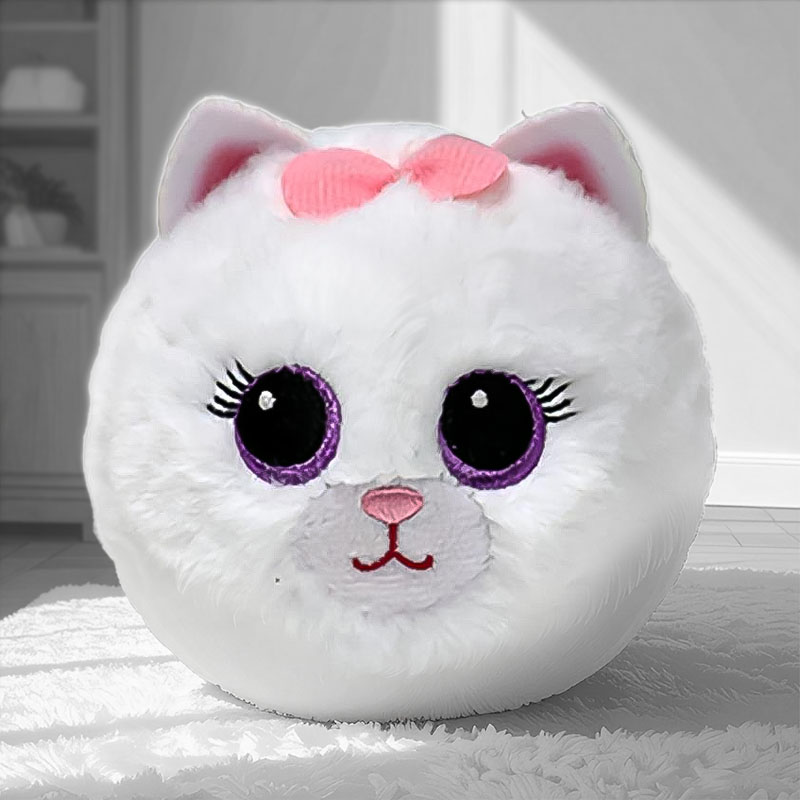TY BEANIE BOUNCERS PURDY THE CAT 9CM