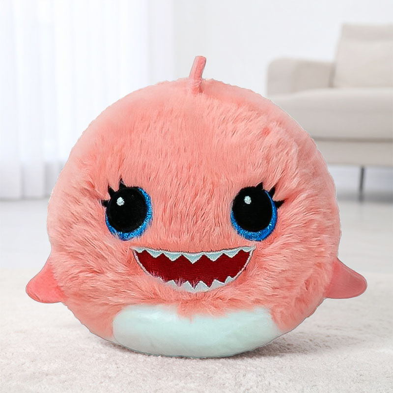 TY BEANIE BOUNCERS REEF THE PINK SHARK 9CM