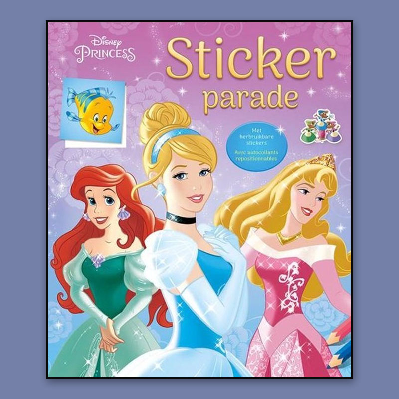 COLOR BOOK DISNEY PRINCESS STICKER PARADE