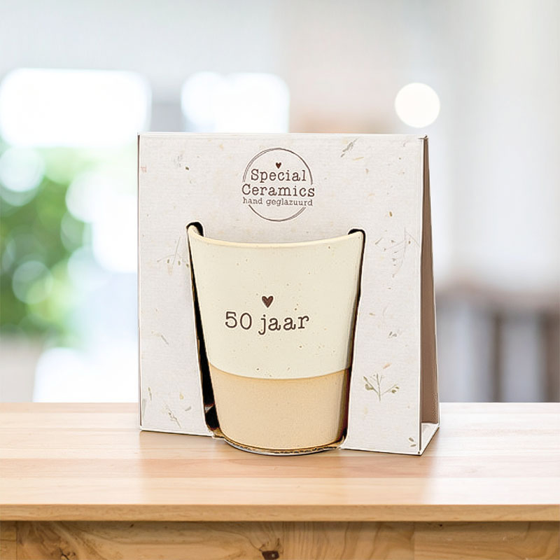 SPECIAL CERAMICS MUG "50 JAAR"