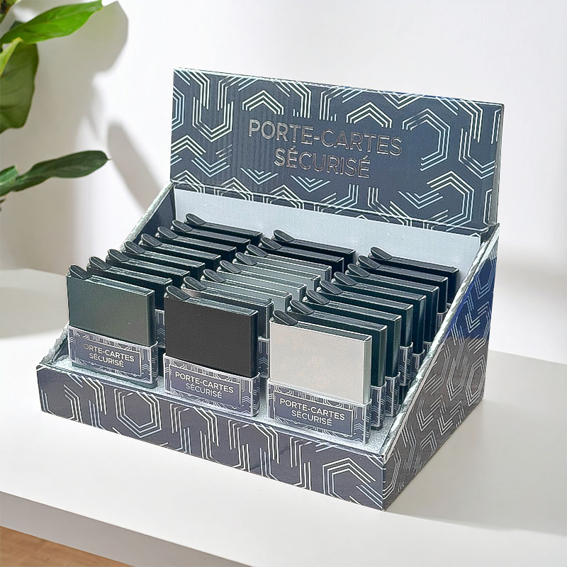 METAL CARD HOLDER METALLIC ASSORTIMENT DISPLAY /24