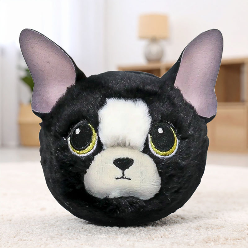 TY BEANIE BOUNCERS DOODLE THE BLACK CHIHUAHUA 9CM