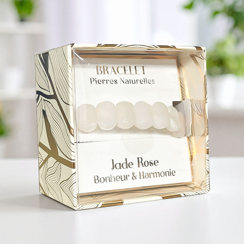 BRACELET PIERRE NATUREL JADE ROSE