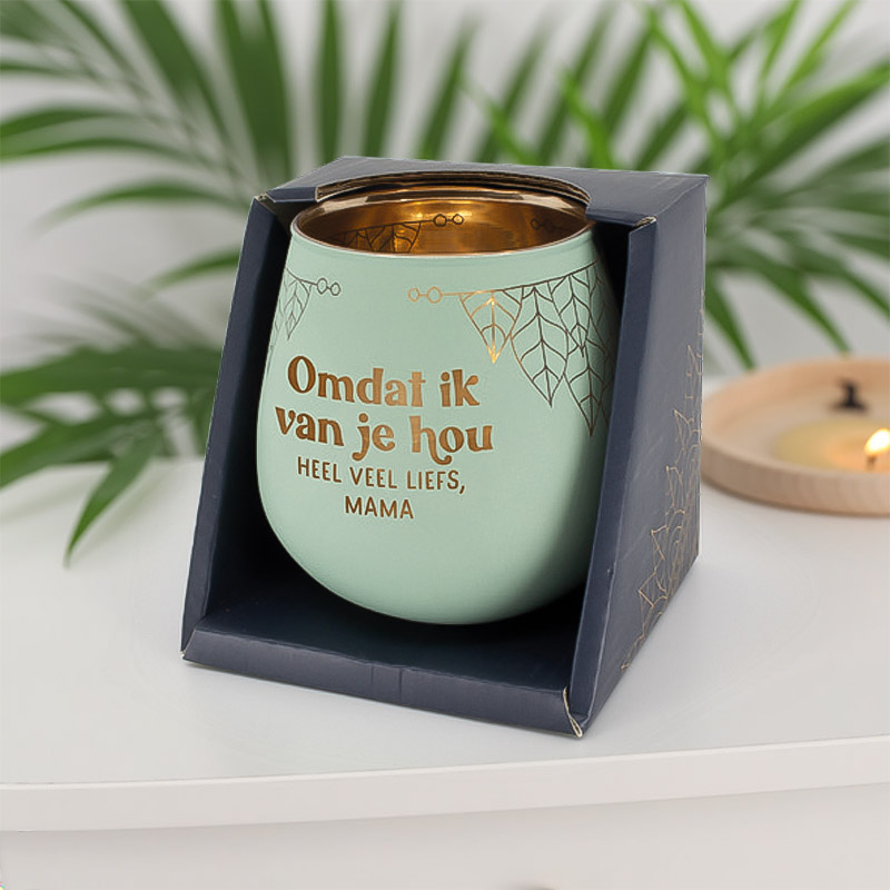 SFEERLICHTHOUDER "VEEL LIEFS, MAMA"