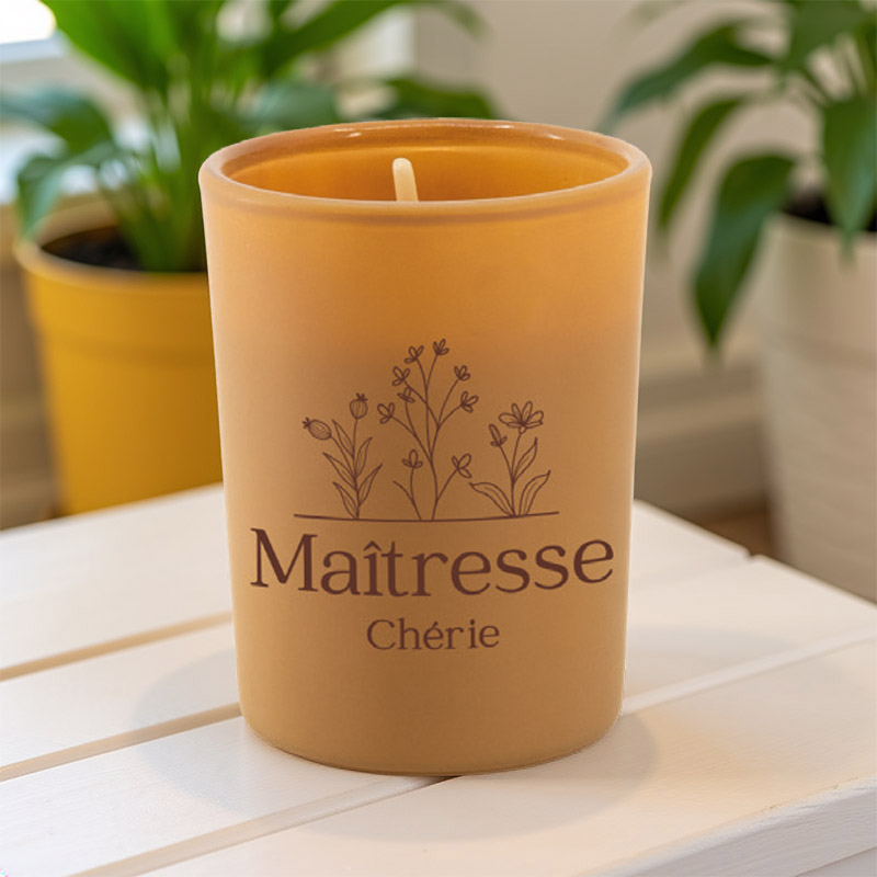 BOUGIES DE VOEUX "MAÎTRESSE" (09417)