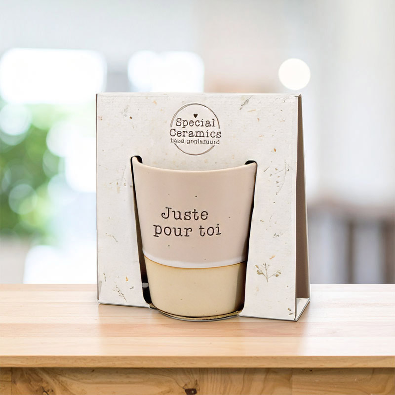 TASSE CERAMIQUE SPECIALE FR "JUSTE POUR TOI" (09303)