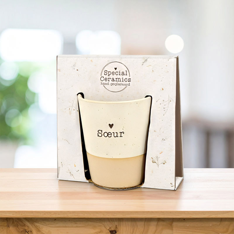 TASSE CERAMIQUE SPECIALE FR "SOEUR" (09306)