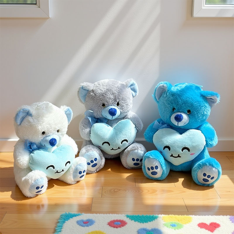 BEAR KAWAI HEART 30cm 3-ASS