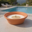 TWILI OUTDOOR PARTY TERRACOTTASCHAAL 23,5cm WIT