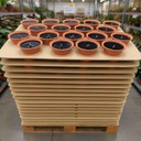 TWILI PALETDISPLAY OUTDOOR PARTY TERRACOTTASCHAAL ZWART 23cm 255pcs