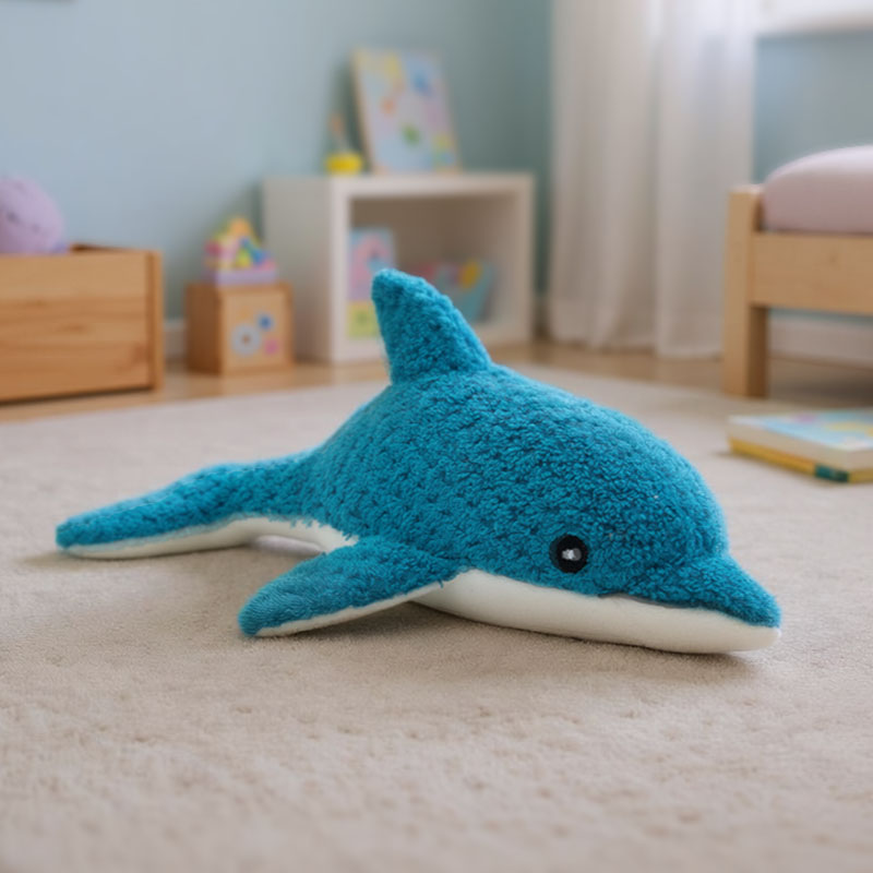 DOLPHIN BLUE COTTON 20cm