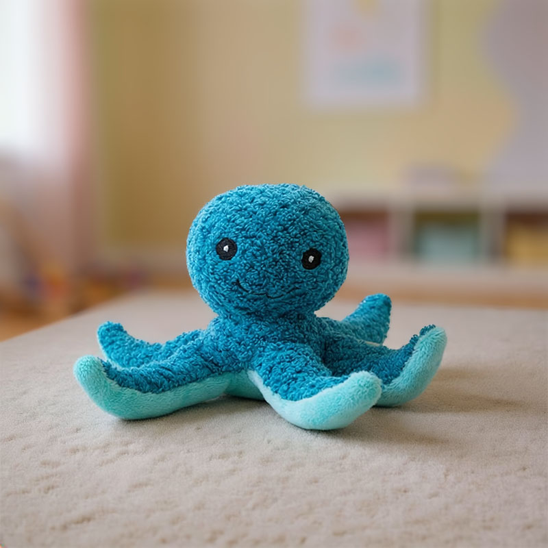 OCTOPUS BLUE COTTON 20cm