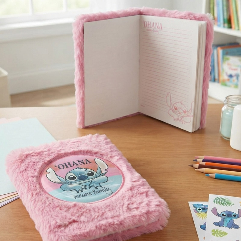 NOTEBOOK PLUCHE STITCH A5