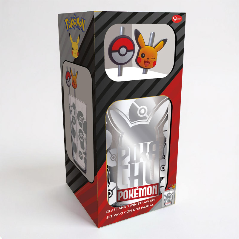 GLASS & STRAW SET POKEMON