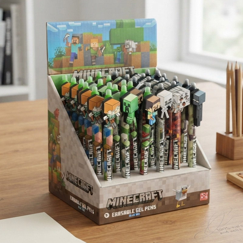 GEL PEN WITH ERASER MINECRAFT /36