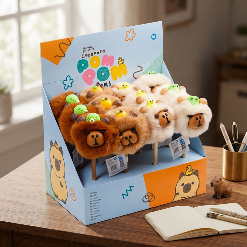 PEN CAPYBARA WITH POMPOM TOP /12
