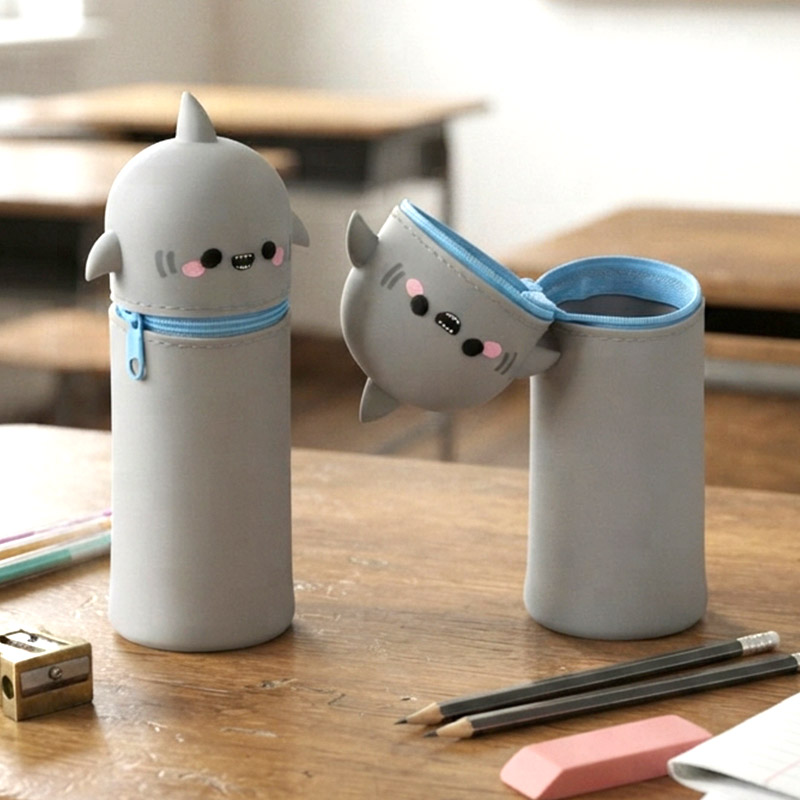PENCIL CASE SILICONE ADORAMALS ARCHIE THE SHARK
