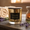 BIG CANDLE - GOUD - VRIENDIN (36906)