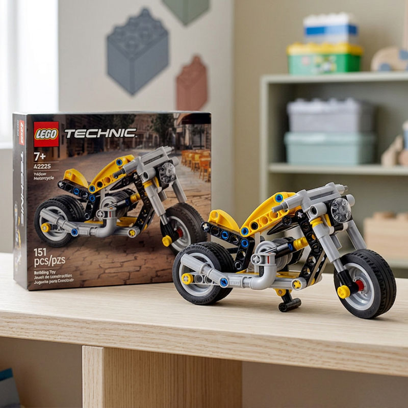 LEGO 42225 TECHNIC YELLOW MOTORBIKE