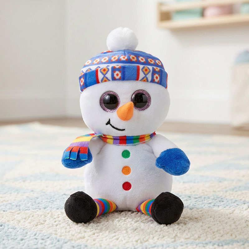 TY BEANIE BABIES SMALL - JAKE THE SNOWMAN 15cm