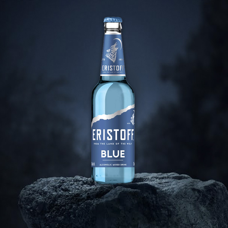 ERISTOFF BLUE OW BOTTLE 5° 24X27,5cl