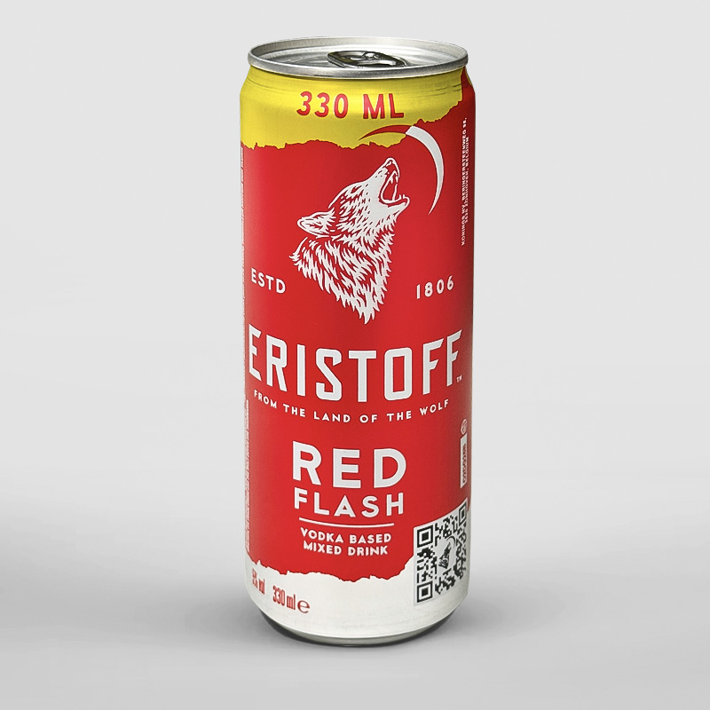 ERISTOFF RED FLASH CAN 5° 12x33cl