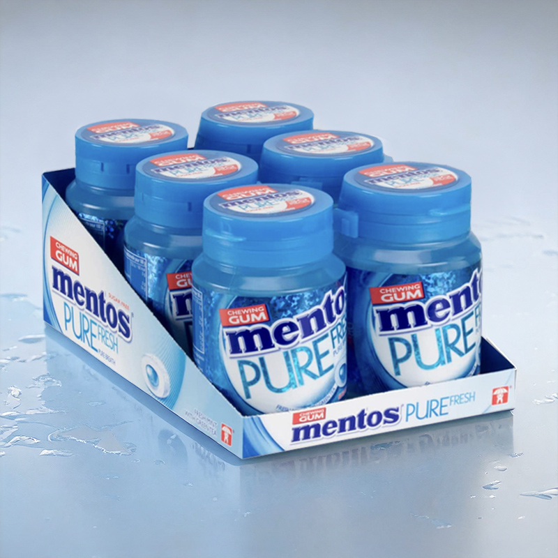 MENTOS CUP PURE FRESH FRESH MINT 6x60g
