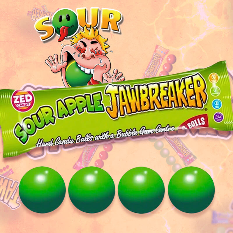 JAWBREAKER SOUR APPLE 4pcs x 40