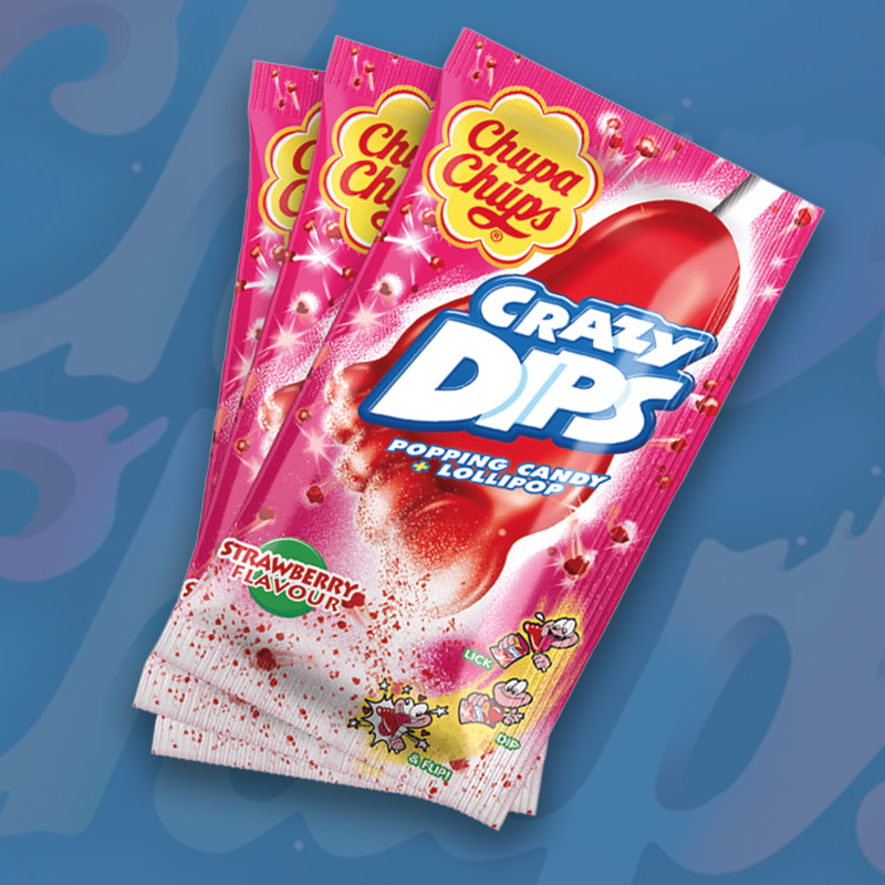 CRAZY DIPS STRAWBERRY 24x16g
