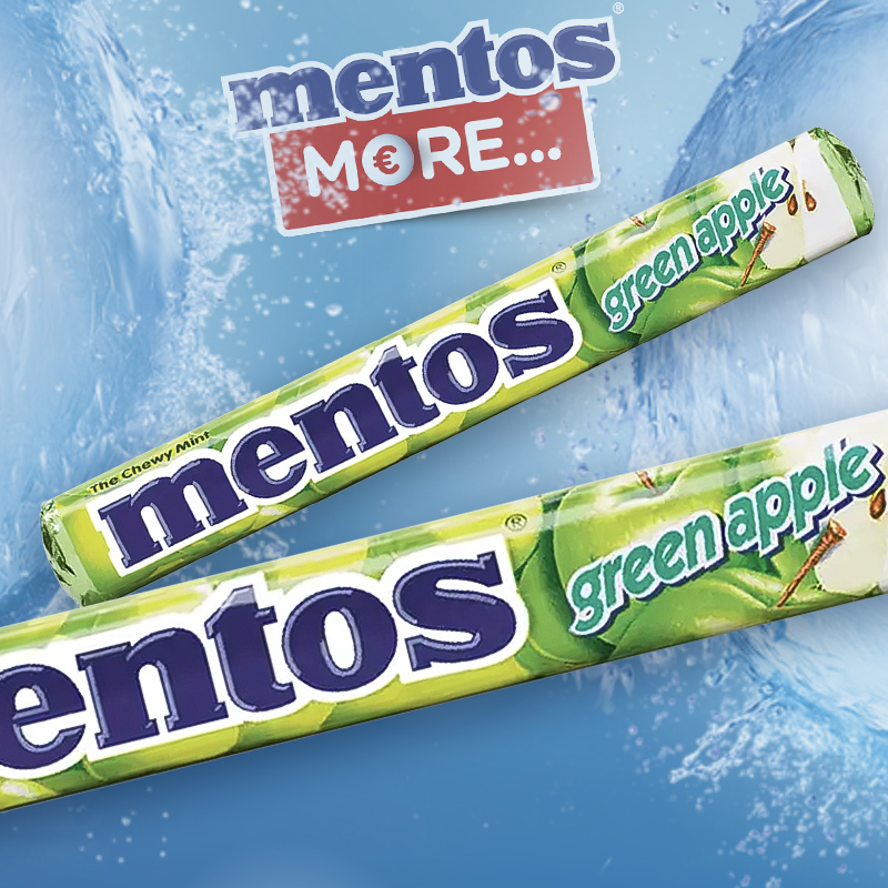 MENTOS ROL GREEN APPLE 40x38g
