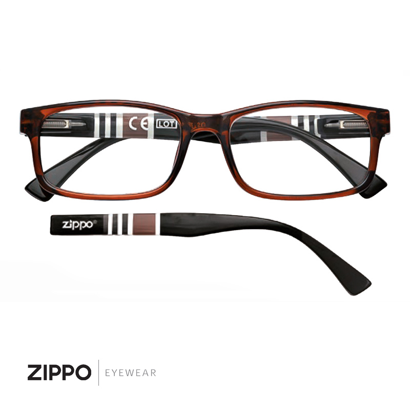 ZIPPO READING GLASSES 31Z B25 BRO100 / DUM1