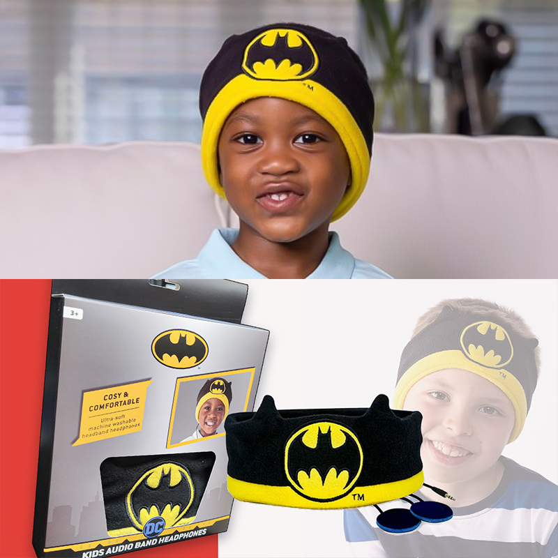 BATMAN KIDS AUDIOBAND HEADPHONES