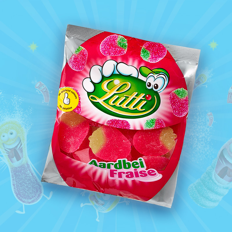 LUTTI AARDBEI 12X80g