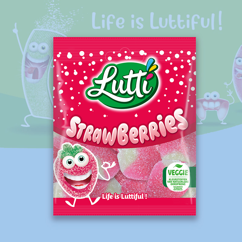 LUTTI AARDBEI 12X80g