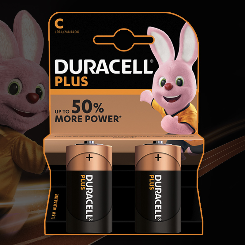 DURACELL PLUS POWER "C" 2pcs LR14 /10